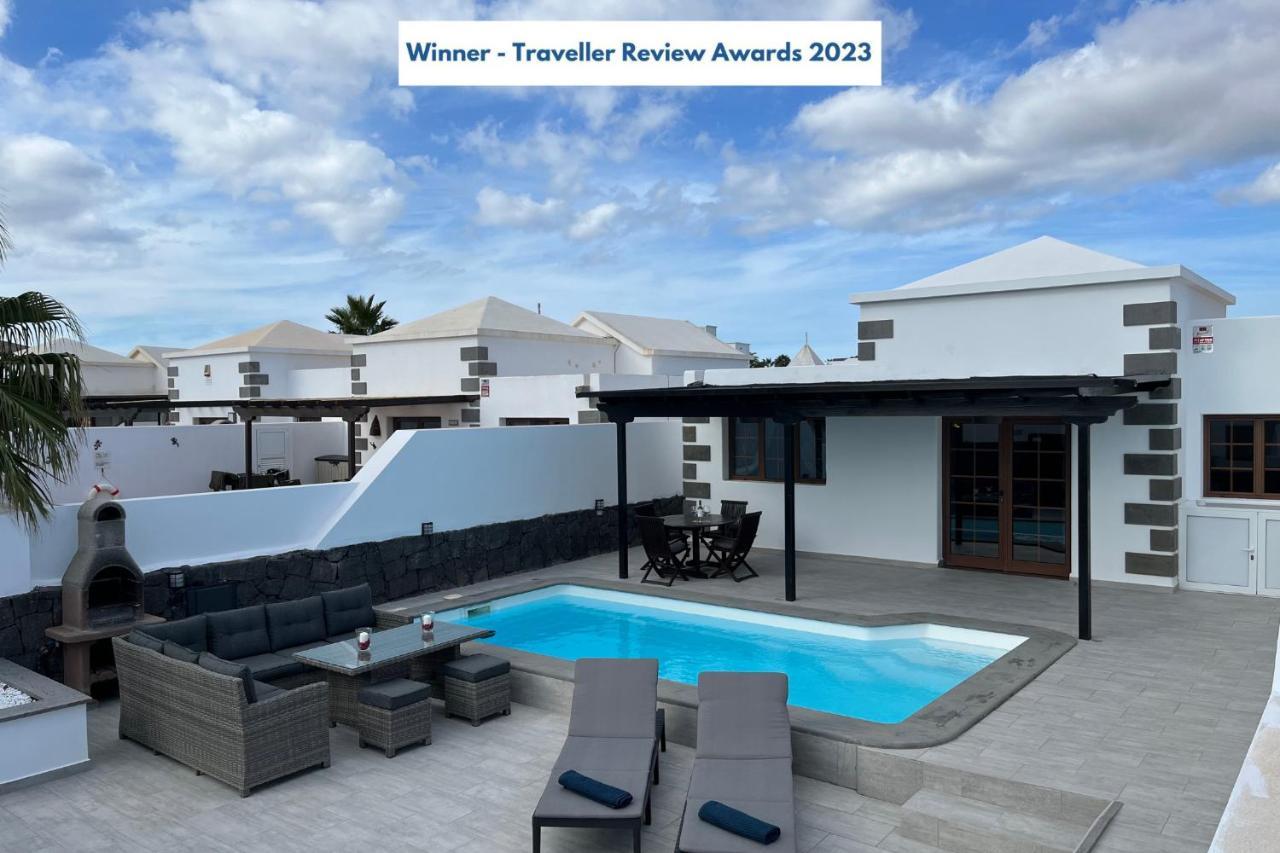 Stunning Villa Arabella - Heated Pool - Bbq - Amazing Terrace - Playa Blanca Exterior foto